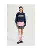 LUCKY CHOUETTE Printed Cropped Long-Sleeved T-Shirt (Dark Navy) Lftas25170Nyd