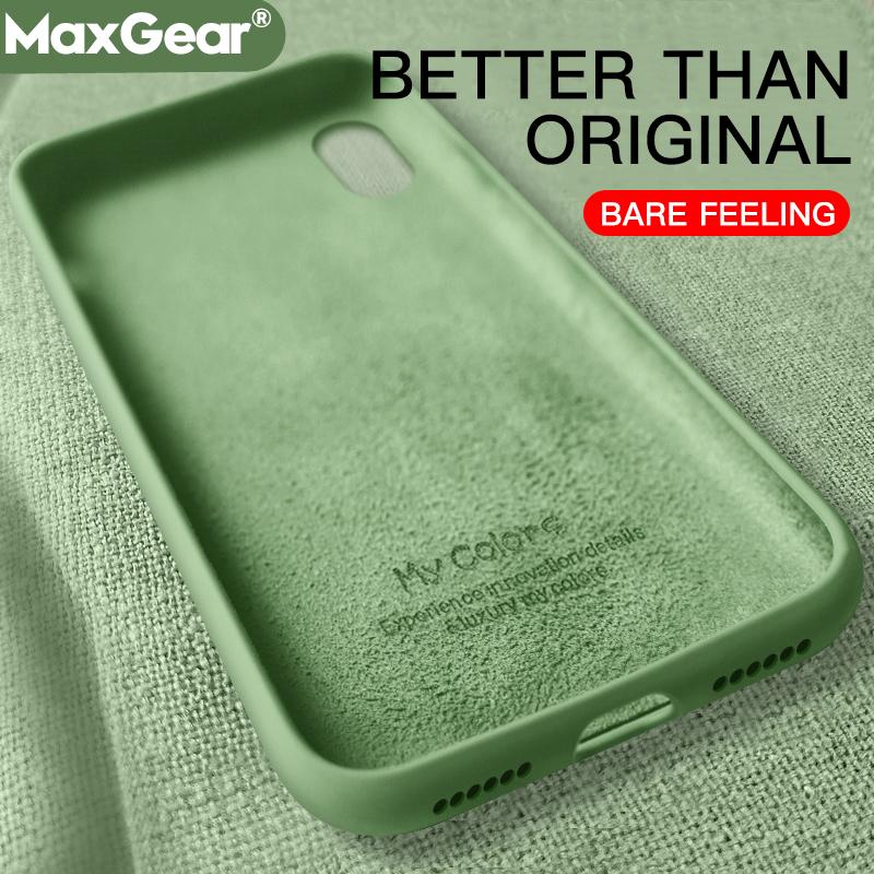 Liquid Silicone Case For iPhone 16 15 14 13 12 11 Soft Candy Cover For iPhone X XS Max XR SE Thin Shockprooof Funda