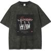 Money Call Graphic T Shirt for Man Printed Oversized Vintage Washed Women's Loose Short Sleeved Tees Y2k Clothes Top