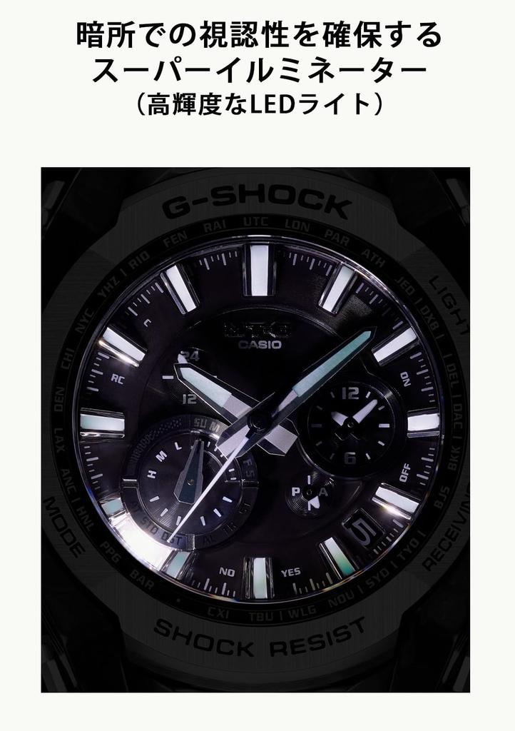 Casio G-Shock Watch (MTG-B4000-1AJF) Made In Japan, Authentic Japanese MT-G Bluetooth Radio-Controlled Solar Watch with Sapphire Crystal, Men's Black