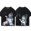 Anime Cosplay Blue Archive Azusa Fashion T-shirt Summer Shirt Fans Short Sleeves Man Girl Clothes Tees Gift Pure Cotton Tops
