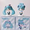 10CM Anime Hatsune Miku X Cinnamoroll Figure Q version Peripheral Collectible Models Decorative Decorations Children Kawaii Gift