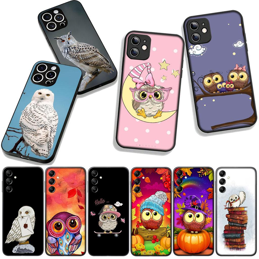Owl Phone Cover Case for OPPO A54 A40 A60 A80 A18 A16 A17 A38 A78 A79 A57 A55 A96 A15 A12 Casing