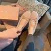 Fashion Mary Jane Shoes Women's Shoes Round Toe Plus Size Women's Shoes Bow Silk Satin Ballet Flats  Spring/Autumn Flats Women Shoes
