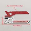 3D ABS Chrome Car Styling 70th ANNIVERSARY Emblem Sticker For Toyota Land Cruiser 300 FJ200 LC300 Prado LC120 LC150 Accessories