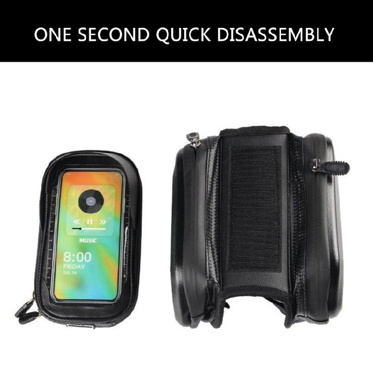 Bicycles Large Capacity Top Tube Bag Reflective Saddles Bag Head Bag Bicycles Front Beam Bag Watertight Phone Hard Case