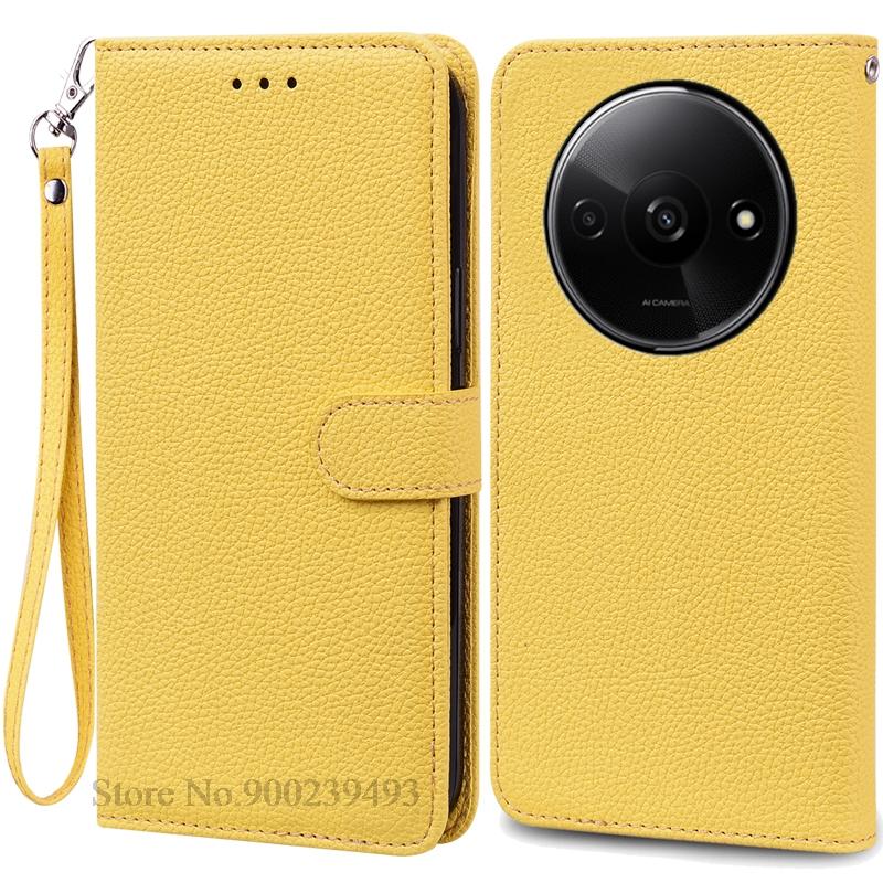 Für Redmi A3X Fall Leder Flip Brieftasche Abdeckung Für Xiaomi Redmi A3X Fall Buch Brieftasche Abdeckung Für Redmi A 3X A3X Fall Coque Fundas
