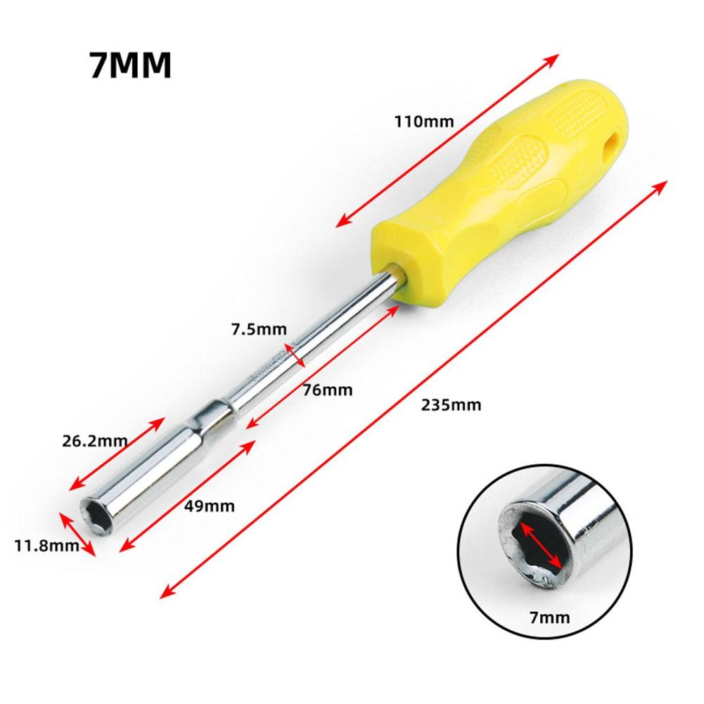 5.5 To10mm Socket Screwdriver Anti Slip Handle Chromium Vanadium Steel