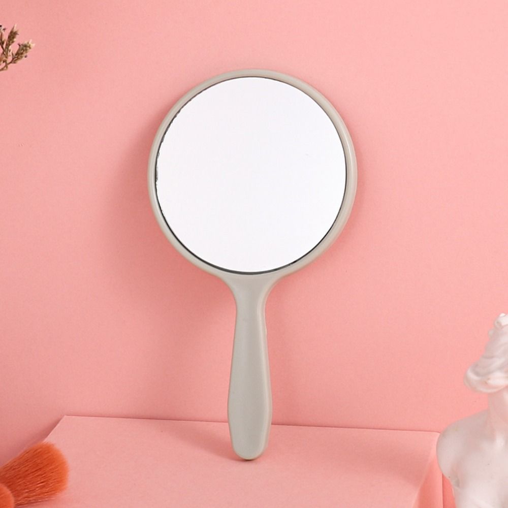 Handheld Makeup Mirror DIY Portable Mirror Cute Round Handheld Mirror  Women