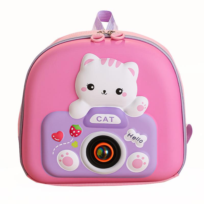 

Школьный рюкзак новый детский мультяшный рюкзак с жестким корпусом для мальчиков и девочек модный милый маленький трендовый двухплечевой фиолетовый