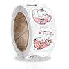 Thank You Stickers Kawaii Kids 500pcs Cartoon Tape Sticker Rolls for Packaging