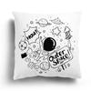 Fashion Black and White Star Astronaut Pillowcase Sofa Cushion Cover Home Living Room Decoration Cartoon Pattern
