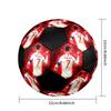 CR7 Imprimé taille 5 Ballon de Football, coloré, adapté à tous les âges, cousu à la machine, matériau PVC, qualité compétition, durable et à rebond élevé