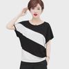 2024 Plus Size Women's Batwing Sleeve T-shirt: Loose, Slimming Korean Style for Summer