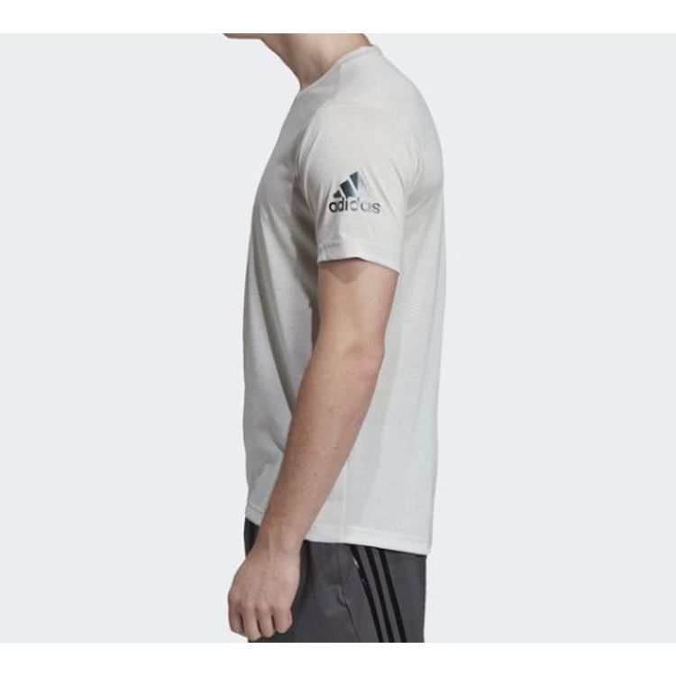 Adidas FreeLift Gradient Training Short Sleeve T-Shirt Men Tops Grey White DY9605