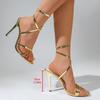 Damen Stilettosandalen mit hohen Absätzen: 2026 Sommer Single & Kreuzgurt, Elegante Outdoor-Kleidung