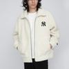 MLB Giacche di Velluto Unisex Crema Risvolto Ispessito 3AJPF0216-50CRS