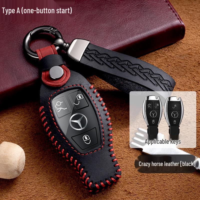 

Набор сумок для ключей из натуральной кожи для Mercedes-Benz S-Class C200L, нового C-Class, E-Class E300L и GLK300