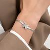 2026 jewelry niche women's snake bone chain bracelet women's non-fading 18K gold frosted butterfly stainless steel jewelry
