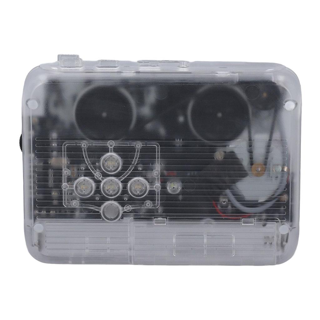 Bluetooth Cassette Portable Tape with USB or AA Vintage Audio Cassette Player with Headphones Player, Player/Recorder Auto-Reverse, Powered, 3.5mm