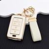 Anti Scratch Remote Key Fob Key Cover for Jeep Grand Cherokee L Grand Wagoneer 2021-2022 TPU 5/6 Buttons Case with Key Chain Set