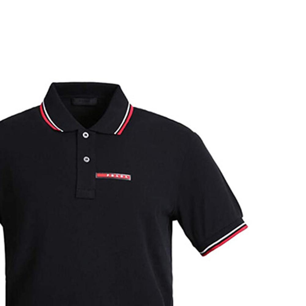 Prada Polo trička Pánská s límečkem tenká rovný střih SJJ887-322-F0AA9