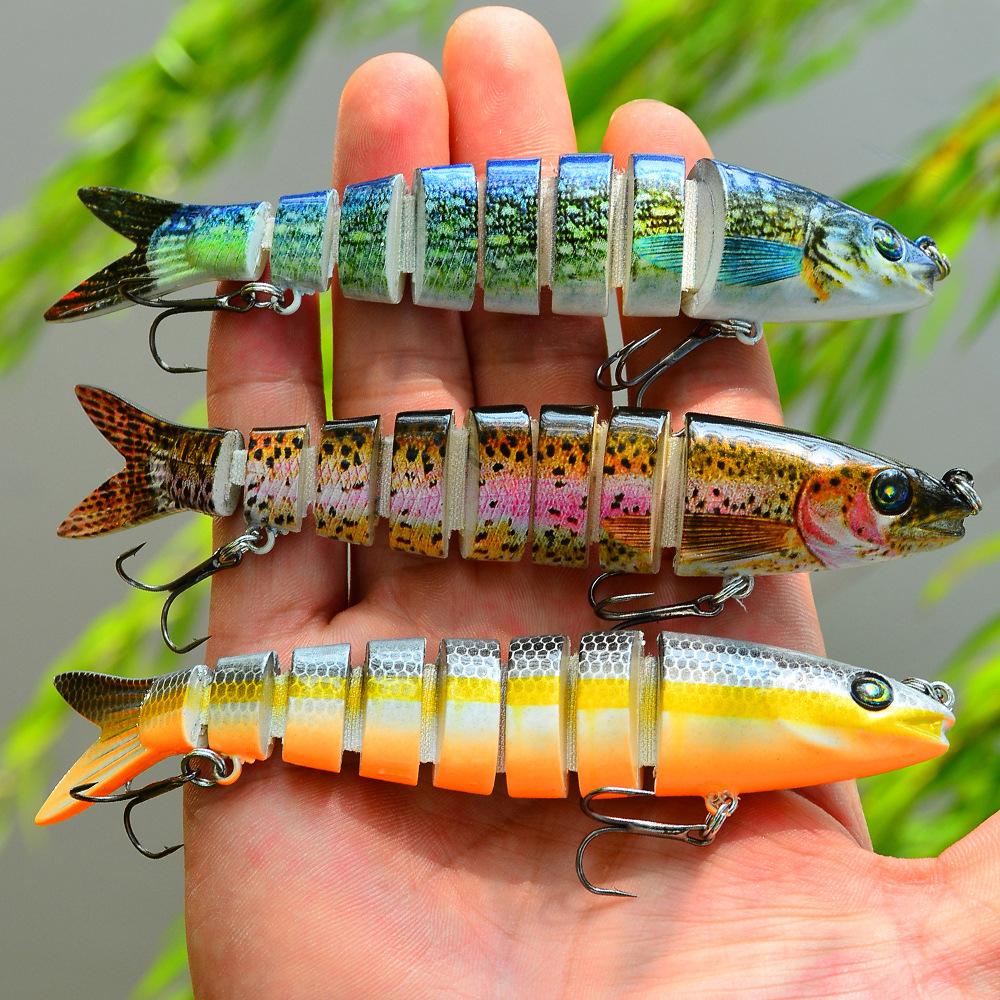 1Pc Trout Bait Fishing Lures 13cm 19g Jointed Minnow Bait Fishing Tackle Lures Wobbler