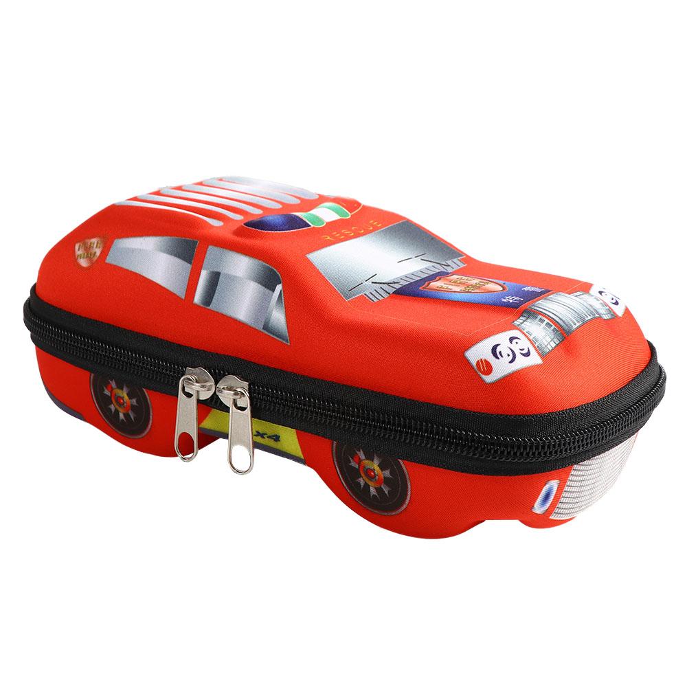 Pen Holder Cartoons Racing Car School Pencil Box Car Pencil Cases Stationery Pouch 3D Pencil Bag
