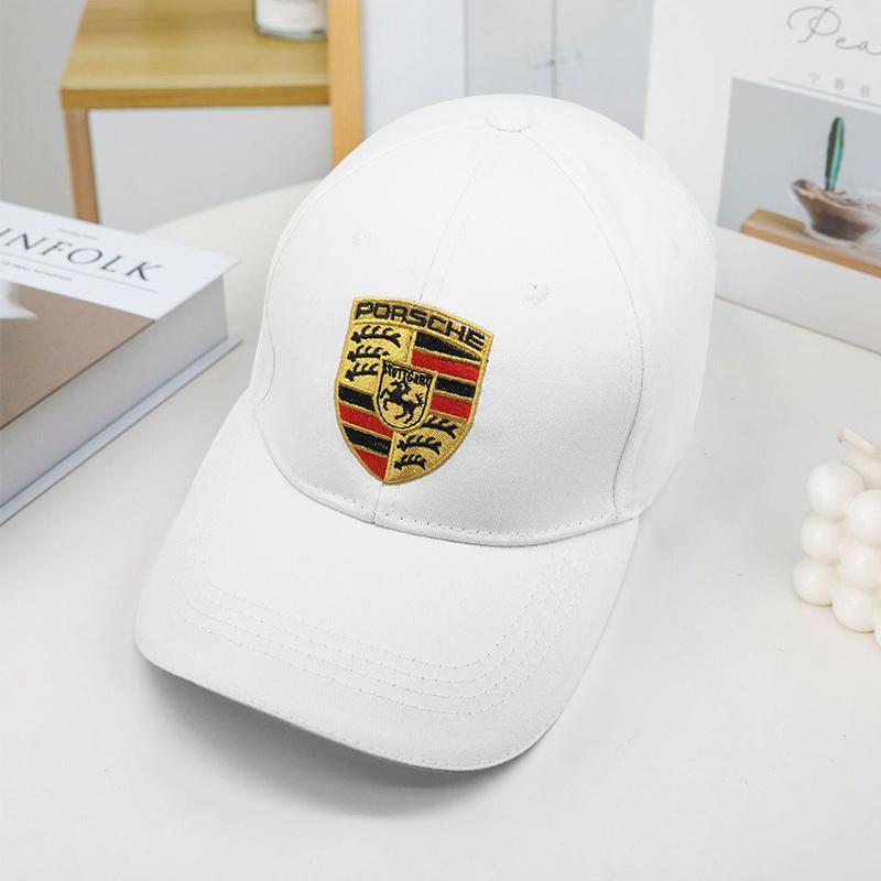 Car Baseball Cap Outdoor Adjustable Casual Sunscreen Hat For Porsche Panamera Macan Boxster Cayman Cayenne 911 718 Accessories