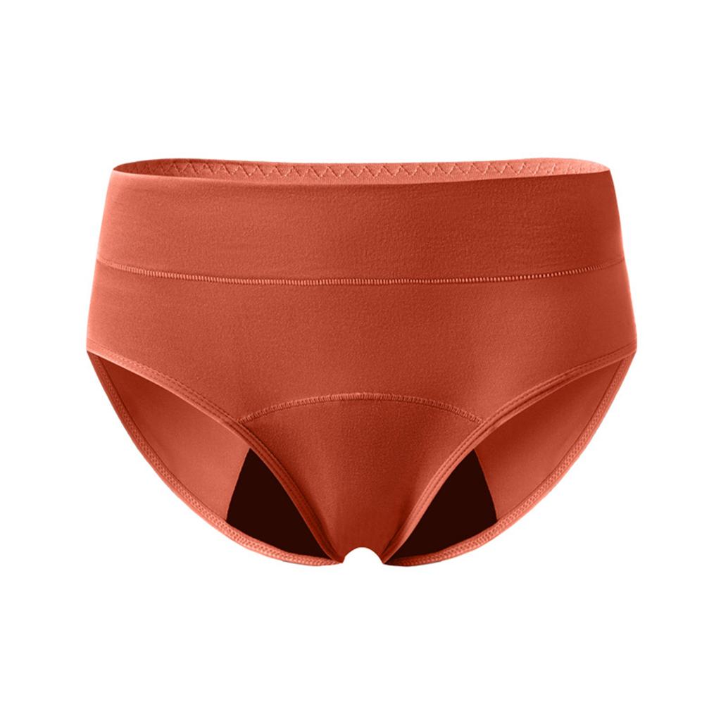 Women’s Breathable Mid Waist Period Underwear Leakproof Reusable Absorbent Briefs for Menstrual Protection Comfort Fit