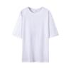 Women's White Printed Short-Sleeve T-Shirt, Summer 2025, New Loose Plus Size Half-Sleeve Design