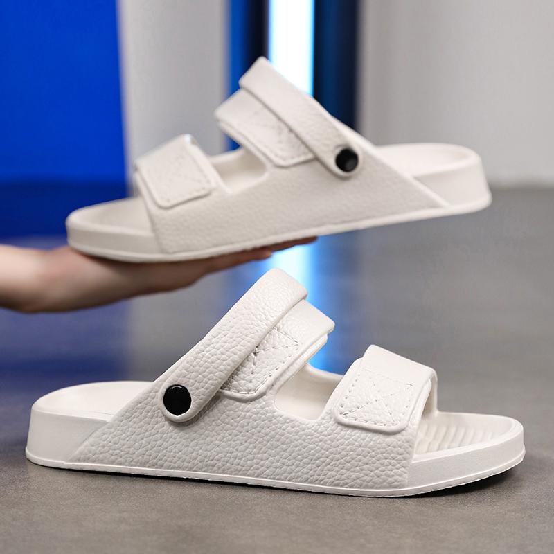 Summer Men's Slippers Non-Slip Slide Soft Quick Drying Indoor Outdoor Casual Beach Slippers Breathable Sandals Flip Flops