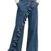 Pantaloni di Jeans Vintage con Tessuto Elasticizzato per un Look Casual da Ufficio