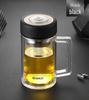 Double-Layer Glass Tea & Water Bottle with Handle and Filter