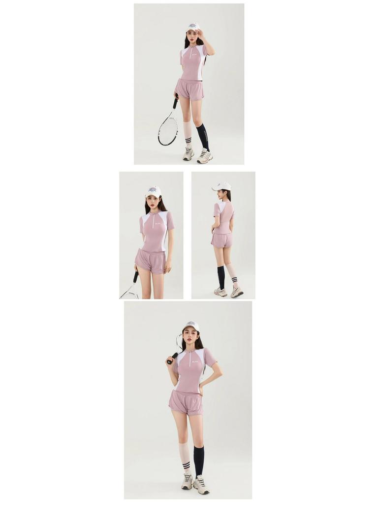 2025 Sportlicher zweiteiliger Badeanzug: Bauchkontrolle, Schlankmachend, Konservativ – Ideal für Frühlingsurlaub, Strand, Schwimmen