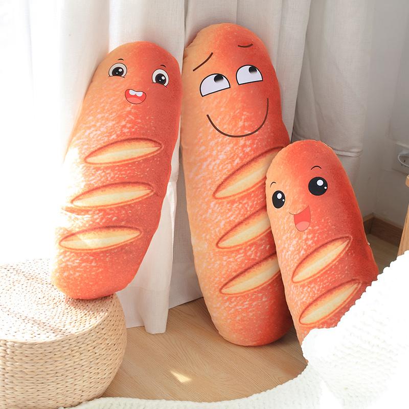 Nice Lovely Long Bread Toast Super Soft Pillow Plush Toys Simulation Toast Sofa Cushion Home Pillow Girls Gifts