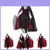 Men's Adult Prince Wizard Vampire Pirate Costume Set For Halloween With Cloak And Gloves