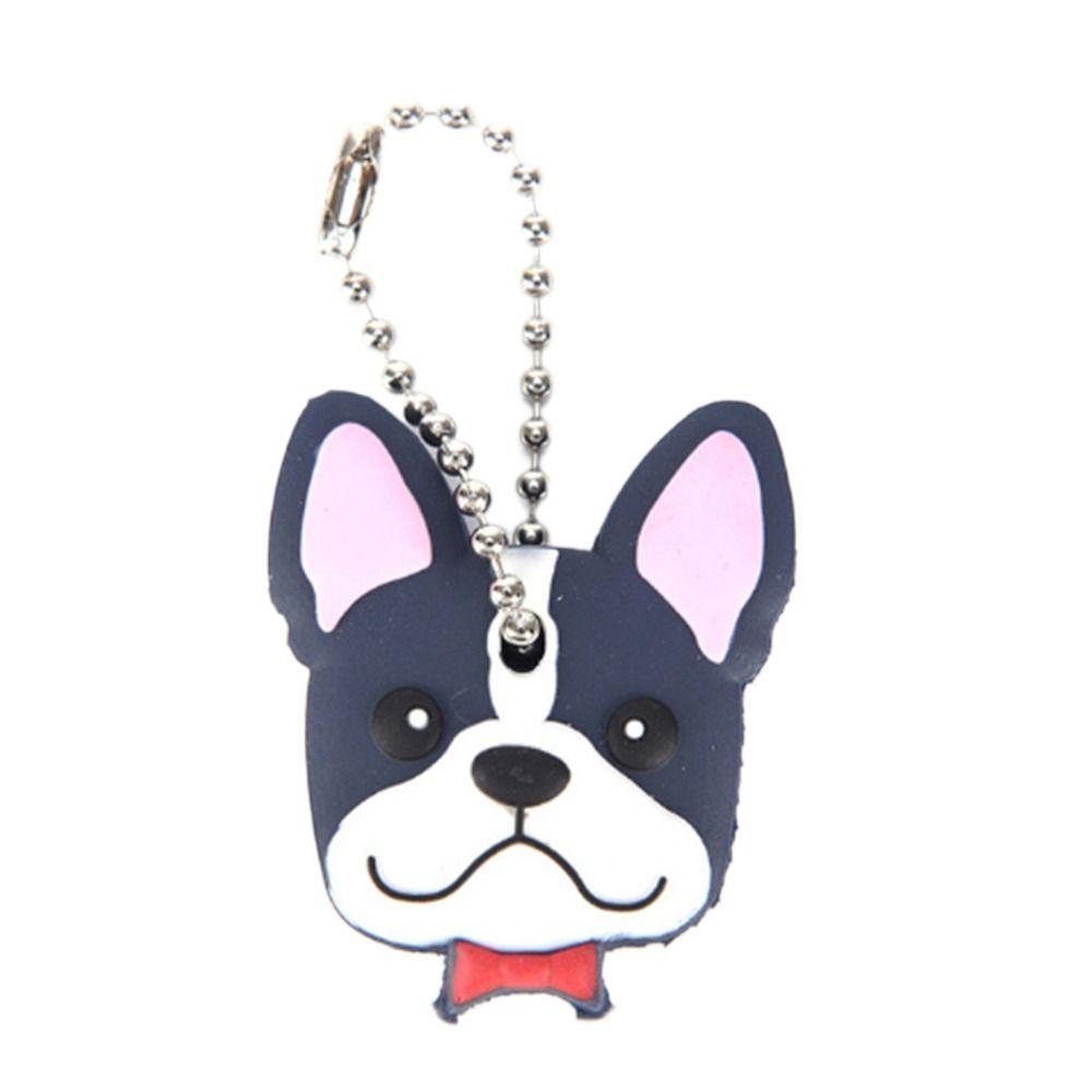 1Pcs Key Dust Cover Holder Cartoon Silicone Protective Key Case Cover For Keys Cute Creative PVC Soft Keychain Ornament Pendant