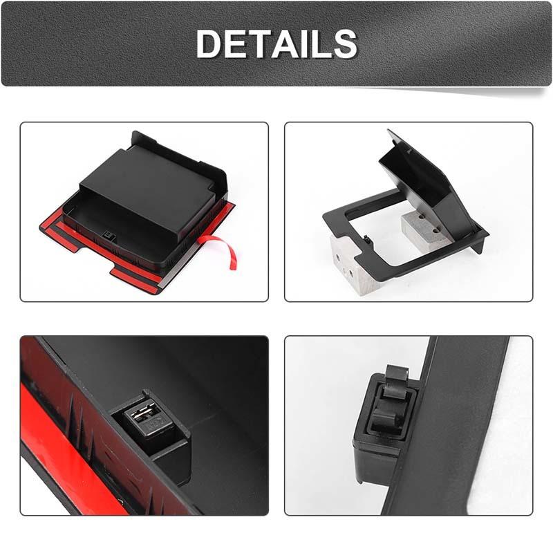 Úložný box loketní opěrky Organizér Kontejner Pro Jeep Wrangler JK 2011-2017 Příslušenství interiéru auta