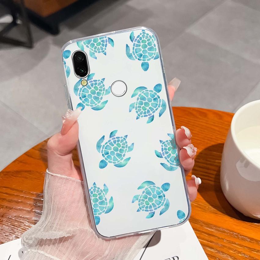 Für Xiaomi Redmi 7 7A 8 9C 9T 10A Mode Buchstaben Handytaschen Ultradünne Transparente TPU Staubdichte Schutz Weiche Rückseite Für Xiaomi Handyhülle