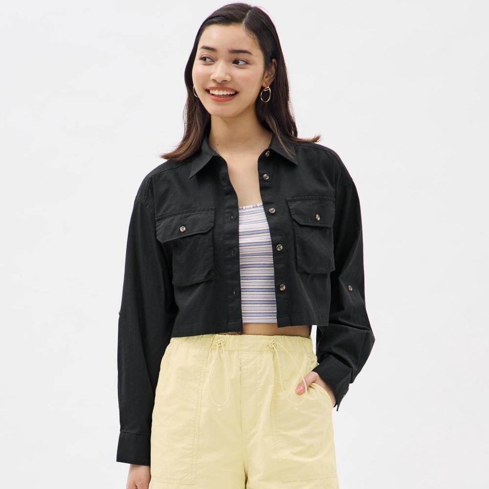 

укороченная рабочая рубашка GU by Uniqlo