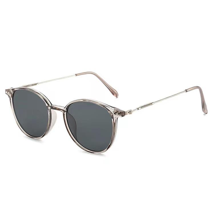 Women'S Fashion Metal Round Frame Sunglasses Personalized Street Photography Men'S Outdoor Fishing Driving Sunglasses