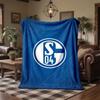 Schalke 04 Thema Fleecedecke Gemütliche Weiche Plüschdecke für Schlafzimmer Couch Reise