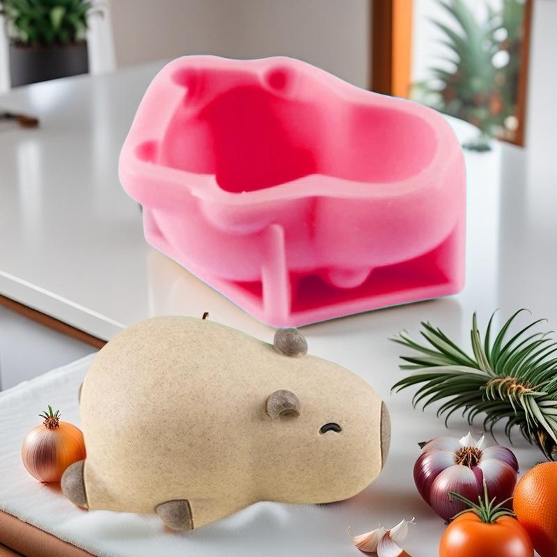 

Милая силиконовая форма Capybara, мультяшное животное, молочное желе, пудинг, силиконовая форма для дома, кухни, выпечки, аксессуаров для вечеринки, ресторана 1pcs