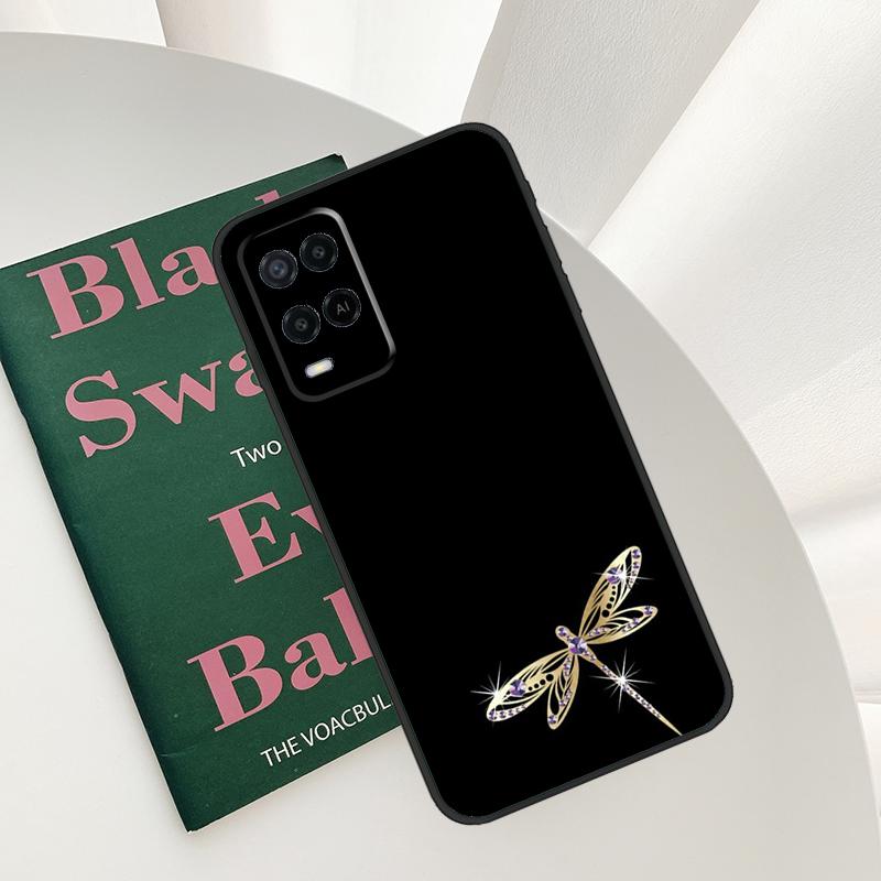 

Dragonfly Animal Art Case For Oppo A54 A74 A94 A54S A57S A15 A16 A17 A52 A72 A76 A96 A58 A78 A98 A77 A5 A9 Cover OPPO A72