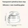 Transparent Silicone Silicone Door Stopper Oil Rubbed PET No Drill Door Stopper Cylinder Creative Anti Slamming Door Stop