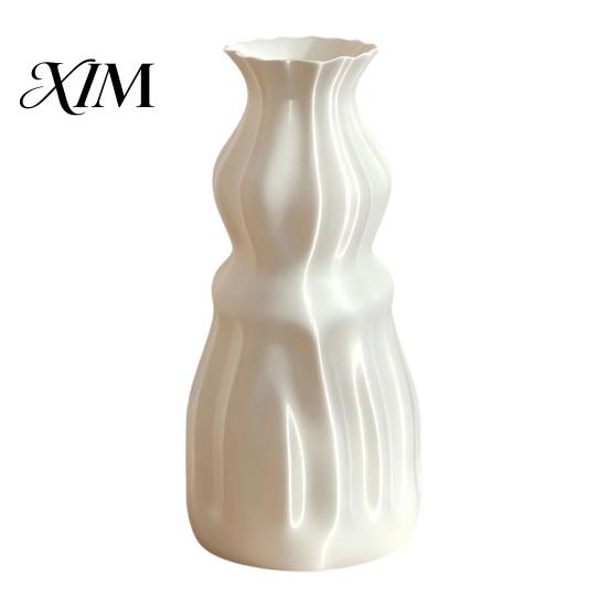 Unique Geometric Desktop Vase 3D Printed Flower Vase, Modern Decorative Minimalist Container, Art for Living Room Floral Arrangement Holder