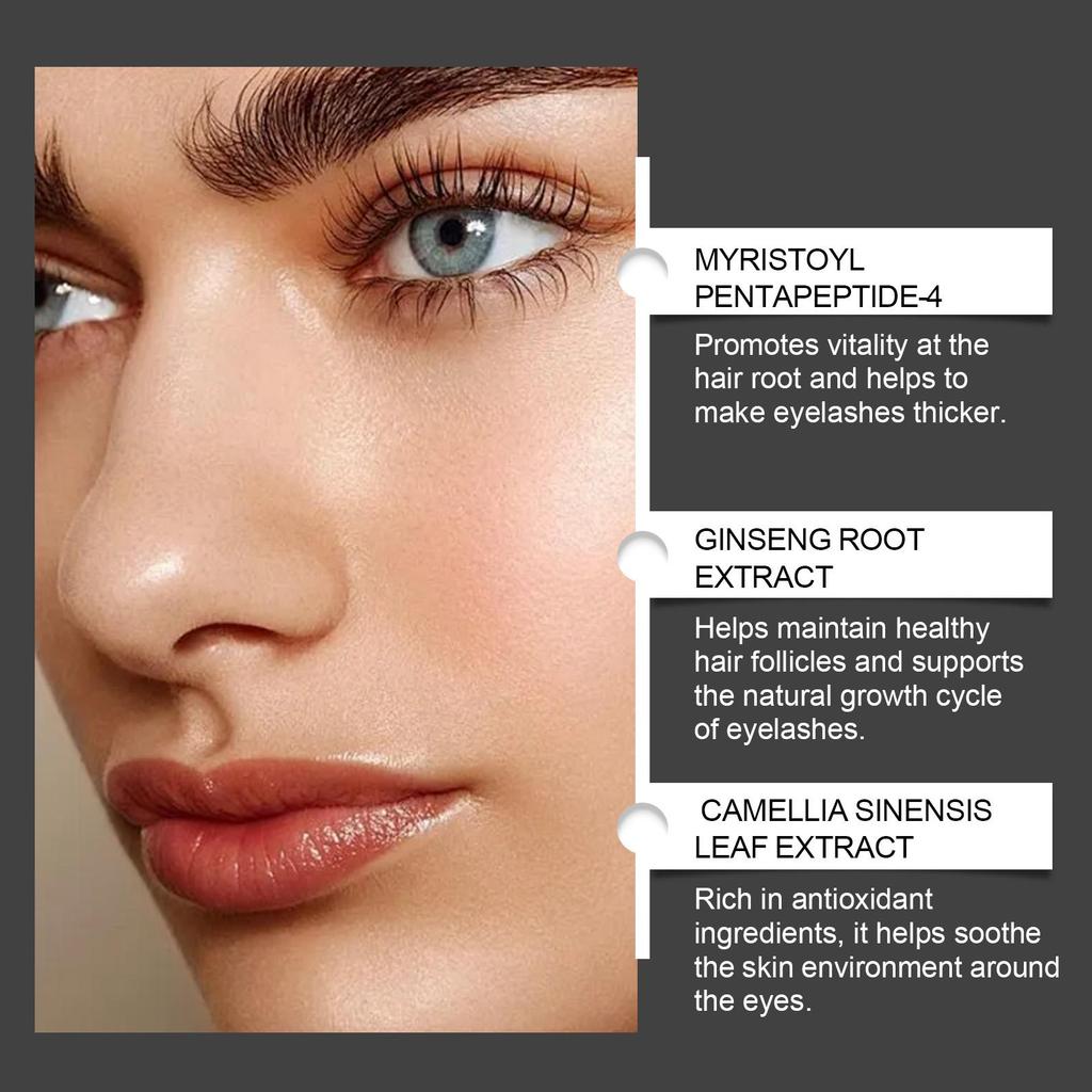 Fast Eyelash Growth Serum Thicker Lash Enhancing Serum Boost Longer Fuller Natural Volumizing Slender Curling Lashes Eye Care