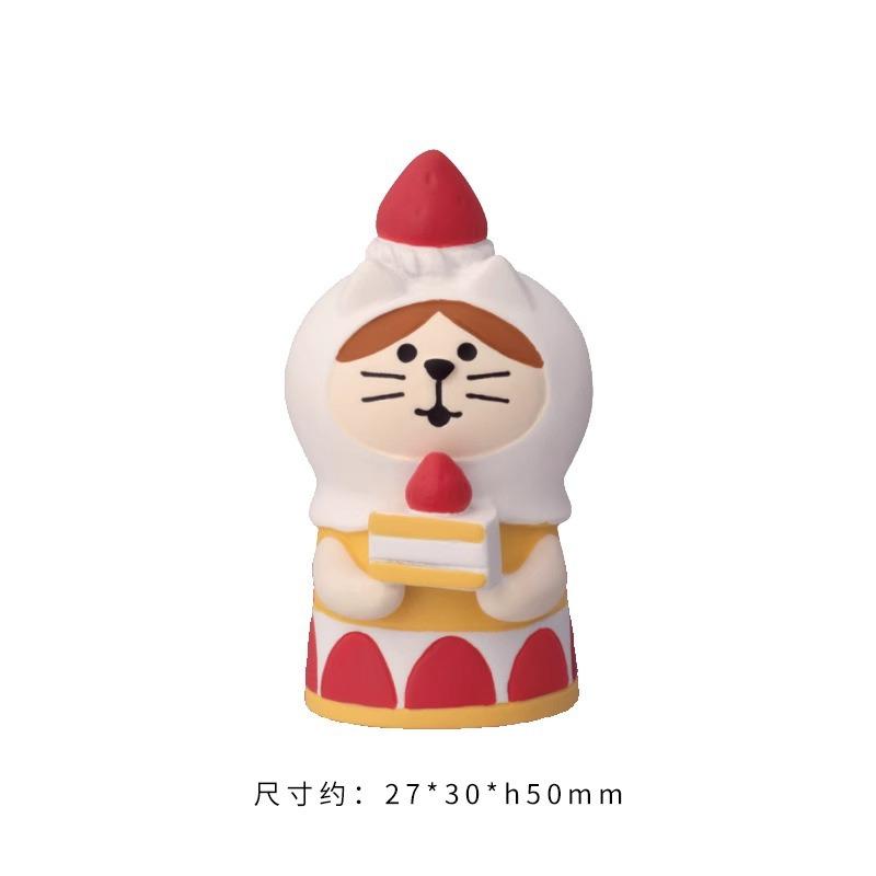 Cute Cat Refrigerator Sticker Grocery Zakka Bread Coffee Shop Decorative Gift Magnetic High Value Refrigerator Jewelry