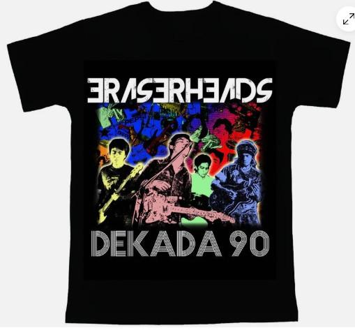 Vtg Eraserheads Dekada 90 Cotton Black All Size Men Women Shirt S